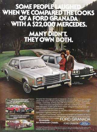 ...then Ford turned it into the 1975-80 Granada, which was pitched as a Euro S-Class lookalike.